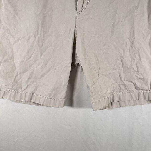 J. Crew Chino Shorts 38 Khaki Pockets Button Zip 10" Inseam 100% Cotton - Picture 3 of 11